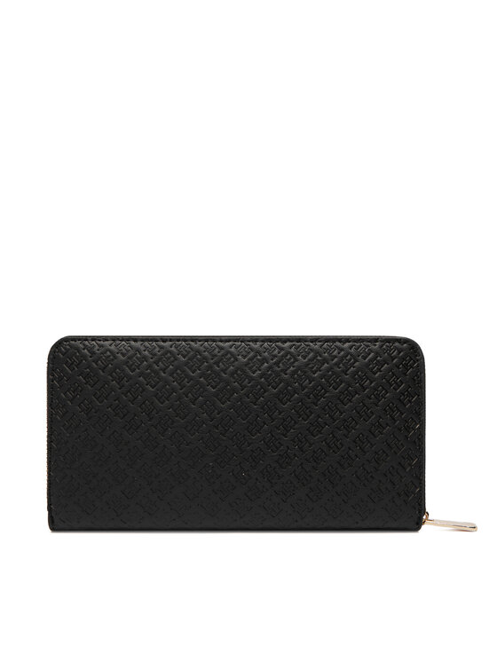 Tommy Hilfiger Portofel Tommy Hilfiger Th Icon Lrg Za Mono AW0AW18482 Negru