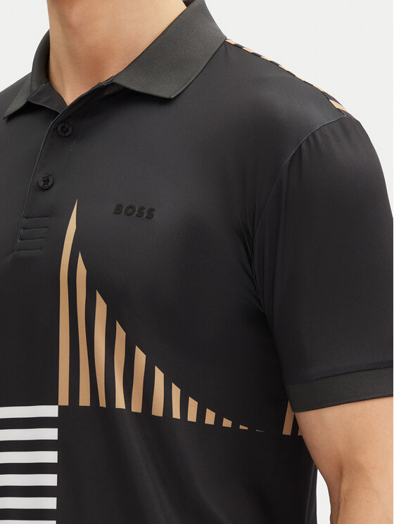 BOSS BOSS Поло Paddy Striped C1 50539506 Чорний Regular Fit