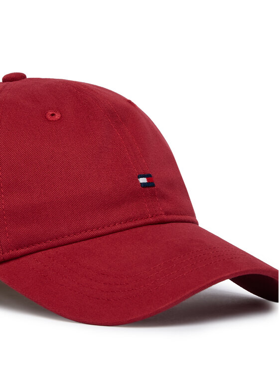 Tommy Hilfiger Шапка с козирка Tommy Hilfiger Th Flag '85 Soft 6 Panel Cap AM0AM12531 Червен