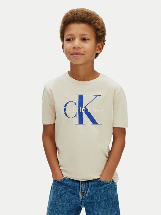 Calvin Klein Jeans Calvin Klein Jeans Camiseta Monologo LV1CKSJA33 Gris Regular Fit