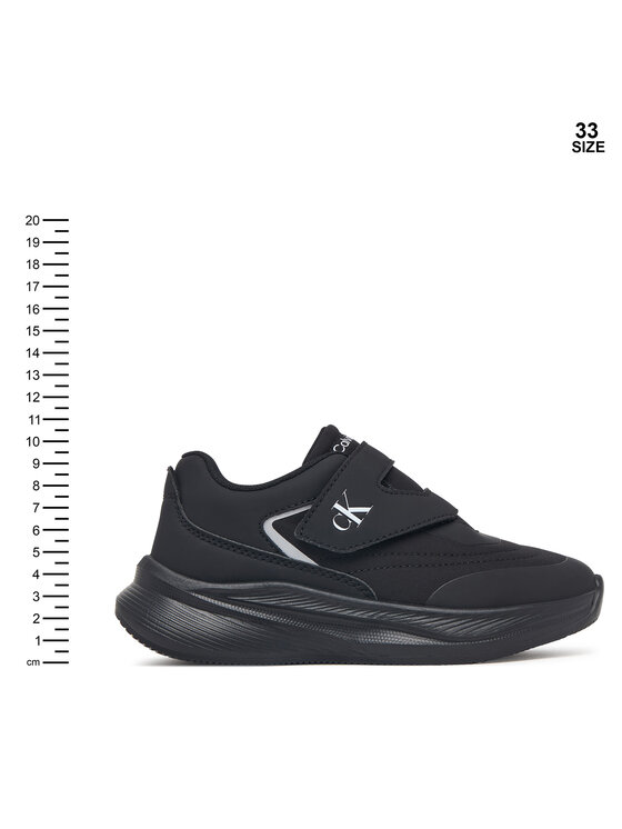 Calvin Klein Sneakersy Calvin Klein Low Cut Velcro Sneaker V1X9-83478-1861 S Černá
