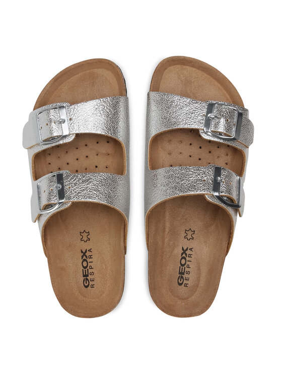 Geox Iešļūcenes Geox D Brionia A D15LSA 000CF C1007 Sudraba