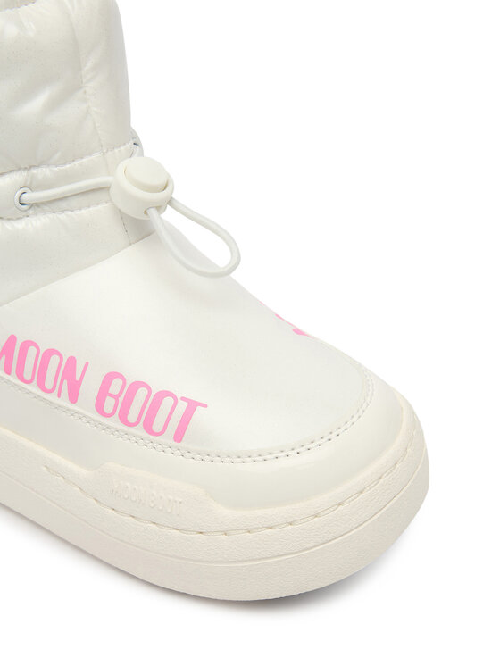 Moon Boot Sniega zābaki Moon Boot Mb Jr Park Tube Mid Glitter Wp 80D3440110 Balts