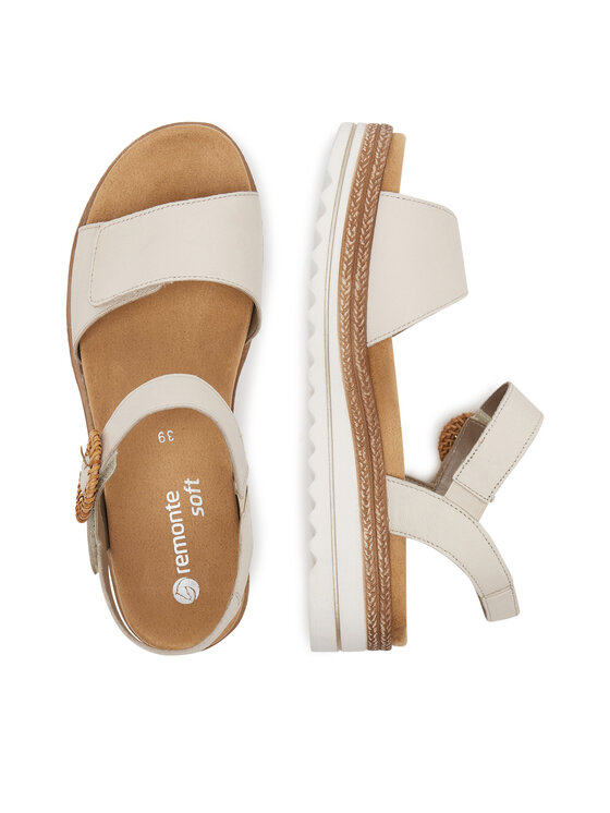 Remonte Sandále Remonte D0Q52-60 Écru