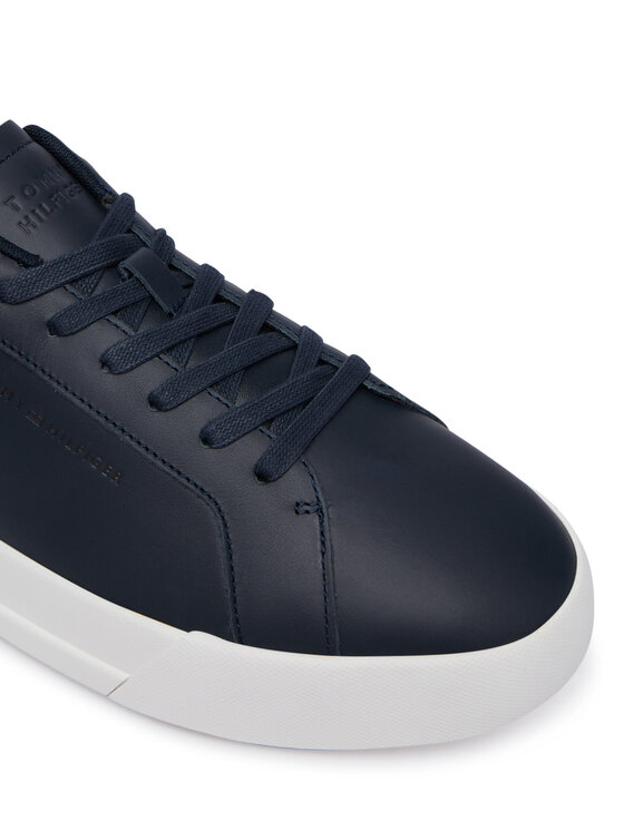 Tommy Hilfiger Sneakersy Tommy Hilfiger Th Court Premium FM0FM05879 Granatowy