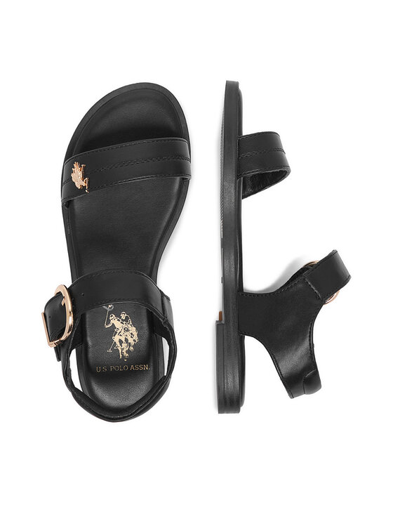 U.S. Polo Assn. Босоніжки U.S. Polo Assn. EO-ADELA001K/6Y1 Чорний