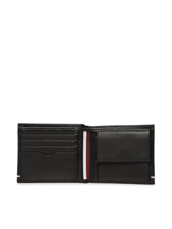 Tommy Hilfiger Piniginė Tommy Hilfiger Th Central Extra Cc And Coin AM0AM11260 Juoda