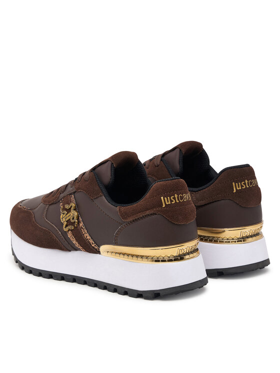 Just Cavalli Сникърси Just Cavalli 81RA3SJ2 ZPC51 Тъмнокафяв