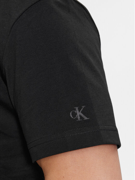 Calvin Klein Jeans Calvin Klein Jeans T-shirt Institutional J30J324671 Crna Regular Fit