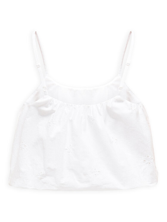 ONLY ONLY Топ Lou 15342566 Білий Cropped Fit