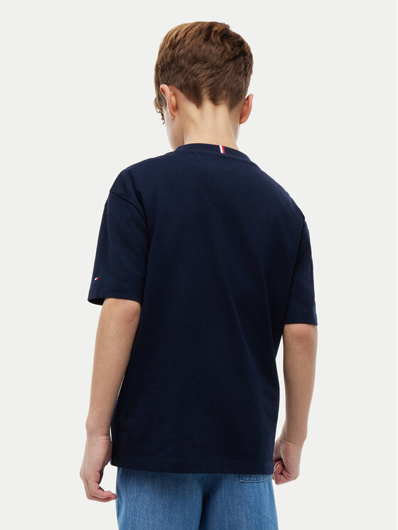 Tommy Hilfiger Tommy Hilfiger Camiseta KB0KB10546 Azul marino Regular Fit