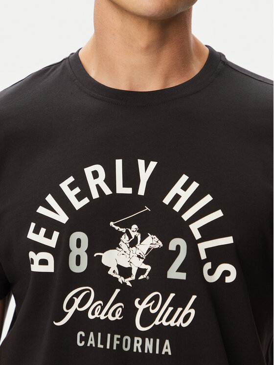 Beverly Hills Polo Club Beverly Hills Polo Club Футболка P-SS26M-TS1290 Чорний Regular Fit