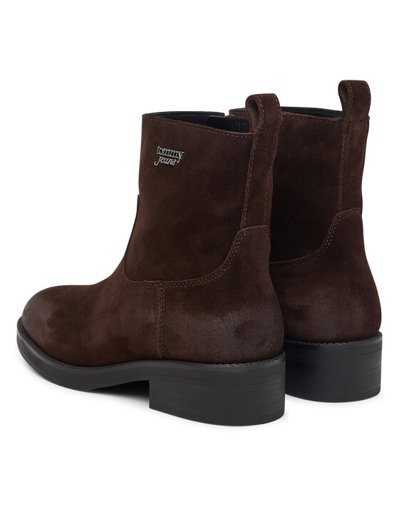 Tommy Jeans Μποτάκια Tommy Jeans Chelsea Boots EN0EN03078 Σκούρο καφέ