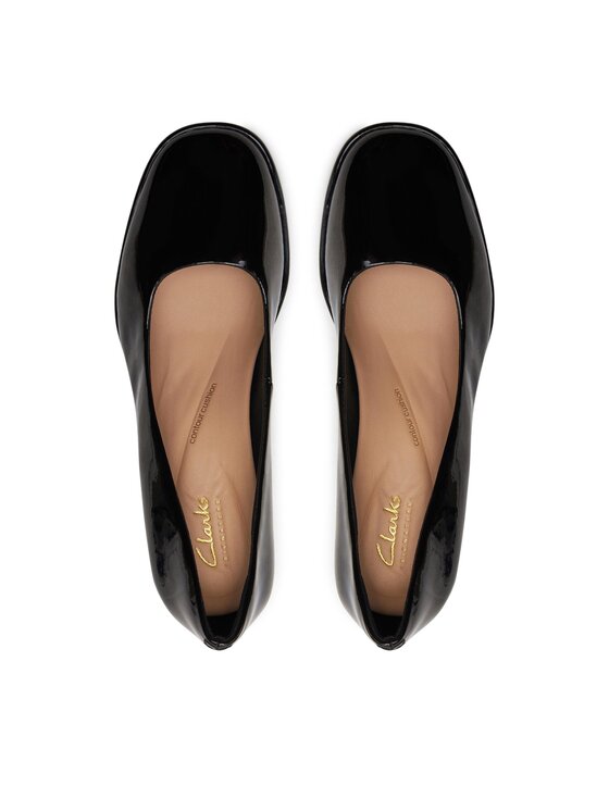 Clarks Czółenka Clarks Zoya85 Court 26176364 Czarny