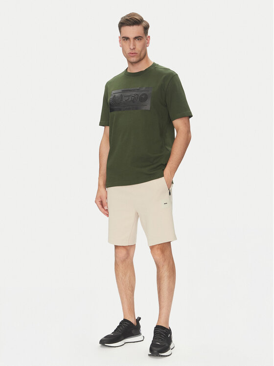 BOSS BOSS Футболка 50538112 Зелений Regular Fit