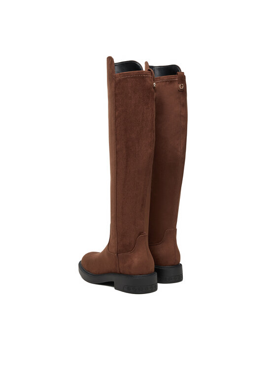 Guess Kozačky Guess FLFF2Z ESU11 Hnědá