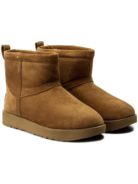Ugg Снігоходи Ugg W Classic Mini Waterproof 1019643 Коричневий