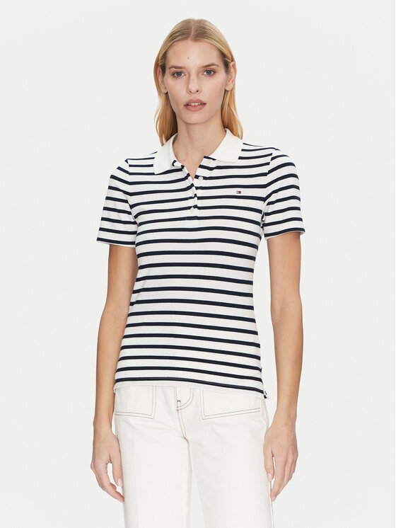 Tommy Hilfiger Tommy Hilfiger Polo 1985 WW0WW43225 Azul marino Slim Fit