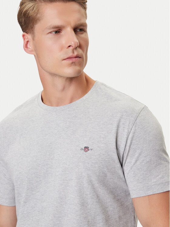 Gant Gant Camiseta Shield 2003184 Gris Regular Fit