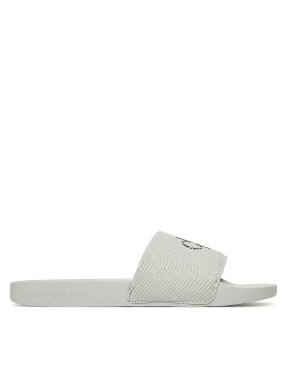 Calvin Klein Jeans Natikače Calvin Klein Jeans Slide Monogram Cv YM0YM01271 Siva