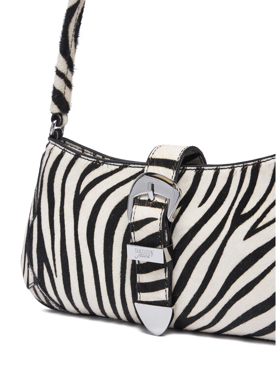 Tommy Jeans Borsetta Tommy Jeans Tjw Cool Zebra Shoulder Bag AW0AW18879 Bianco