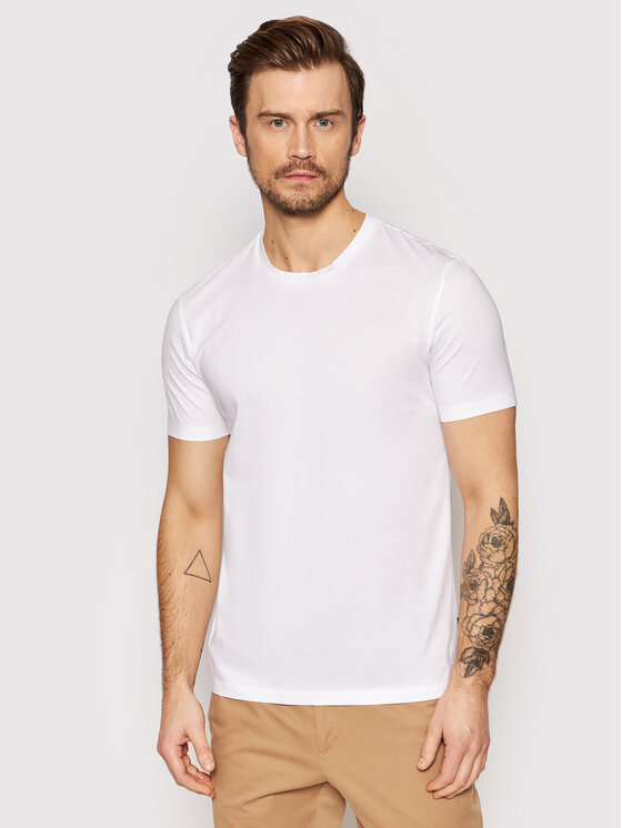BOSS Boss T-shirt Tessler 50468395 Bianco Slim Fit