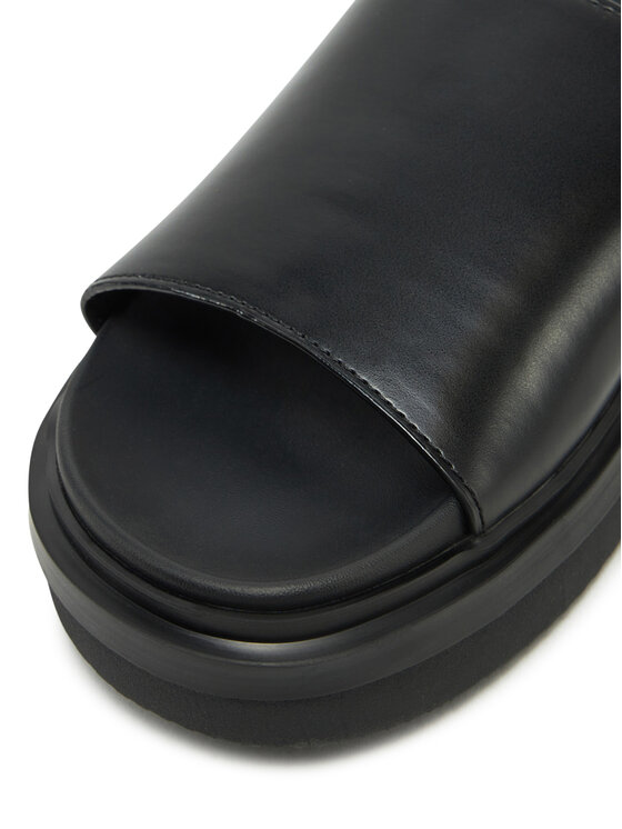 Calvin Klein Jeans Chanclas Calvin Klein Jeans Flat Molded Sandal Slide YW0YW01710 Negro