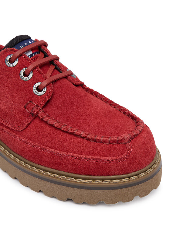 Tommy Jeans Félcipő Tommy Jeans Tjw Archive '01 Low Boat Shoe EN0EN03157 Piros
