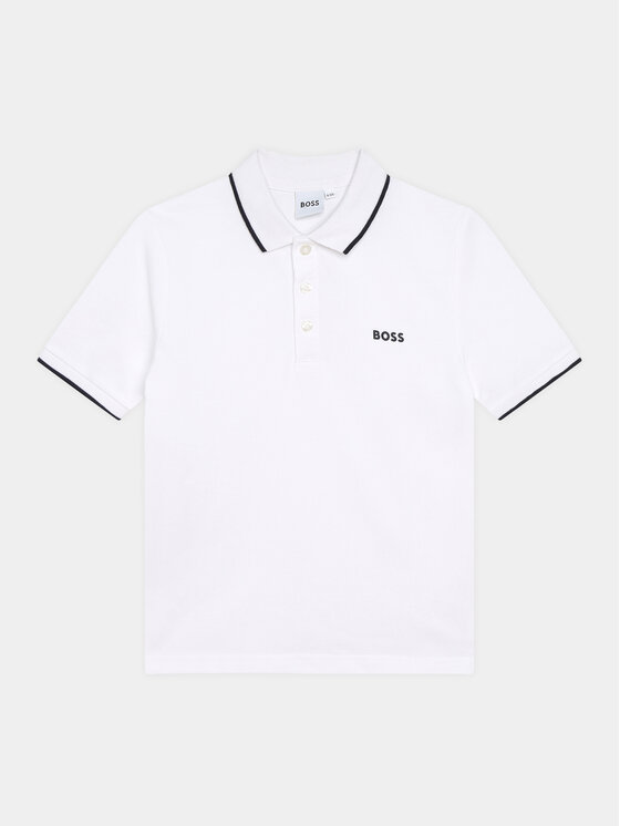BOSS Boss Поло J25P26 D Білий Regular Fit