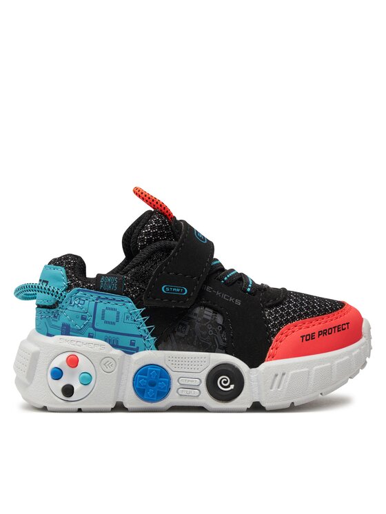Skechers Snīkeri Skechers Lil Gametronix 402262N/BKMT Melns