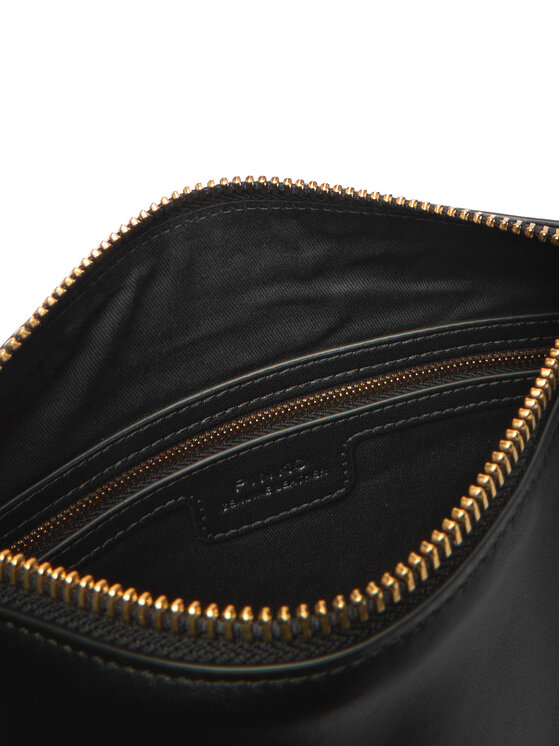 PINKO Kabelka PINKO Hobo Zip Around Mini Ai 25-26 PLTT 105332 A0QO Čierna