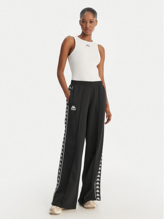 Kappa Kappa Pantalones de chándal Banda Malorie 37256WW Negro Regular Fit
