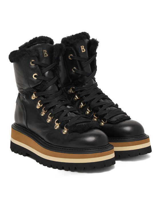 Bogner Šnurovacia obuv Bogner Saas Fee 1 A 22544153 Čierna