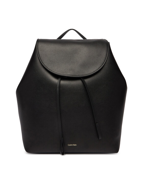 Calvin Klein Σακίδιο Calvin Klein Foil Logo Large Flap Backpack LV04F3505G Μαύρο