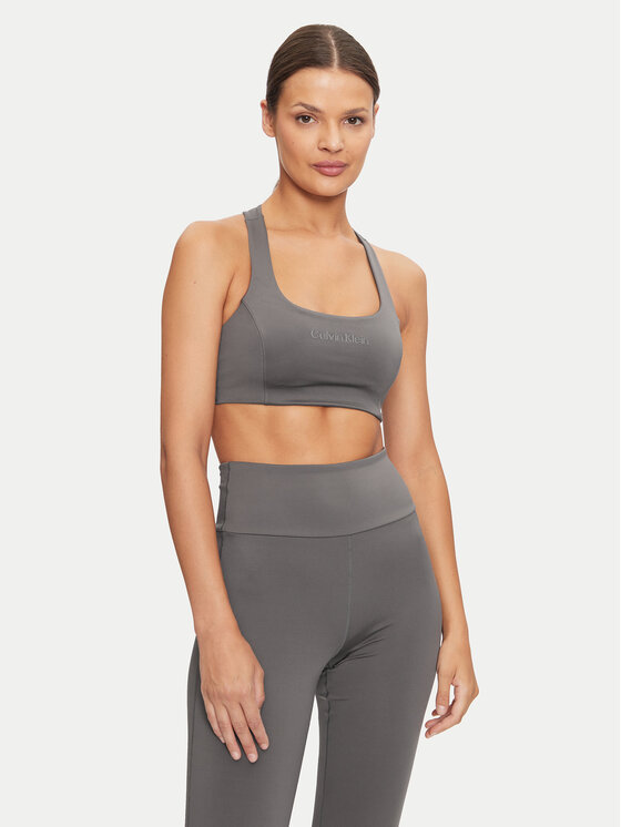 Calvin Klein Calvin Klein Reggiseno top Support 00GWF4K171 Grigio