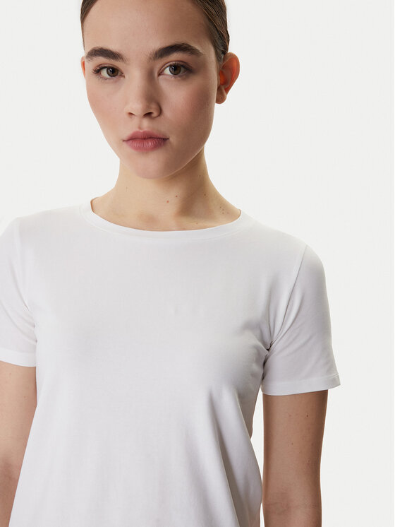 Weekend Max Mara Weekend Max Mara Camiseta Multib 2615971021 Blanco Regular Fit