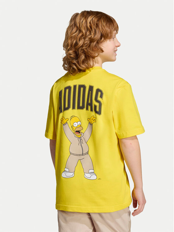 adidas adidas Футболка The Simpsons Graphics JM0818 Жовтий Loose Fit