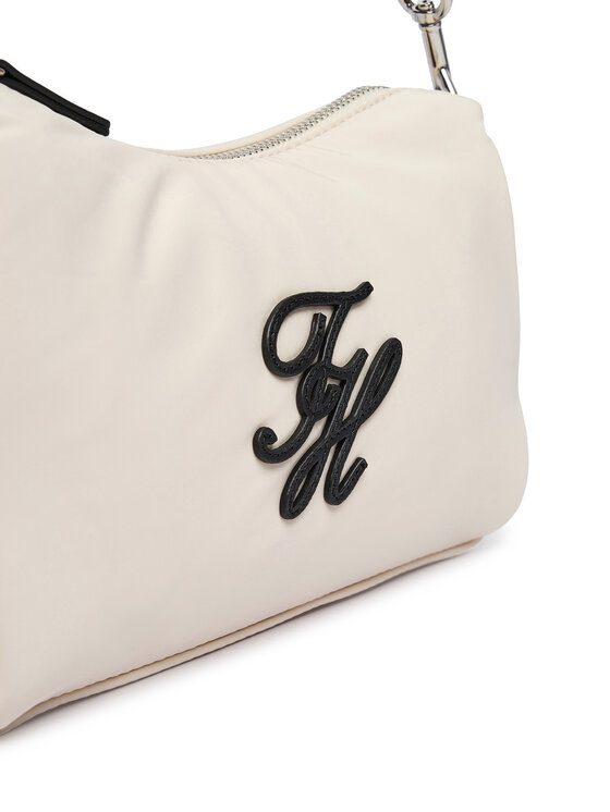 Tommy Hilfiger Bolso Tommy Hilfiger Th Elevated Nylon Mini Crossover AW0AW18623 Écru