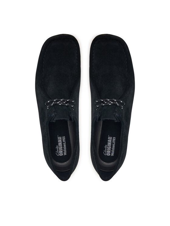 Clarks Туфлі Clarks Wallabee Lite 26329481 Чорний