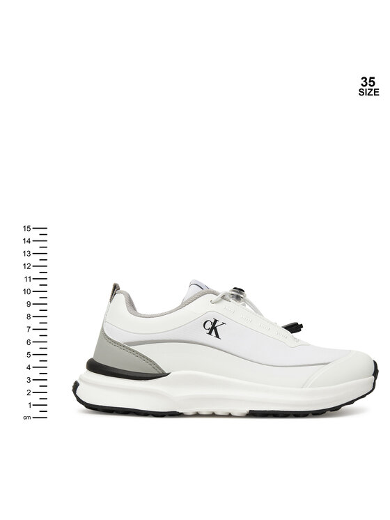 Calvin Klein Sneakersy Calvin Klein Low Cut Lace-Up Sneaker V3X9-83171-1844 D Biela