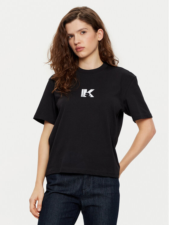 Karl Lagerfeld Jeans Karl Lagerfeld Jeans T-shirt A1W17031 Crna Regular Fit