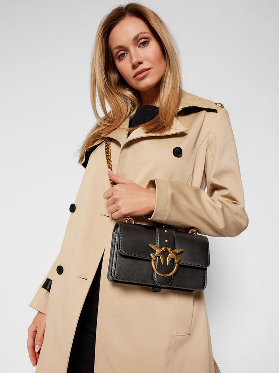 PINKO Ročna torba Pinko Love Mini Icon Simply 4 C PE 21 PLTT 1P221P Y6XT Črna