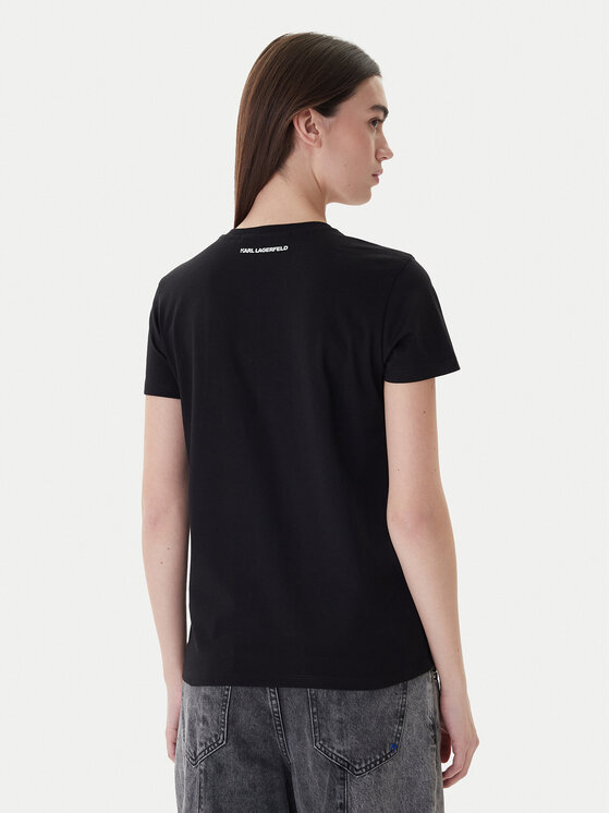 KARL LAGERFELD KARL LAGERFELD Camiseta A1W17019 Negro Regular Fit