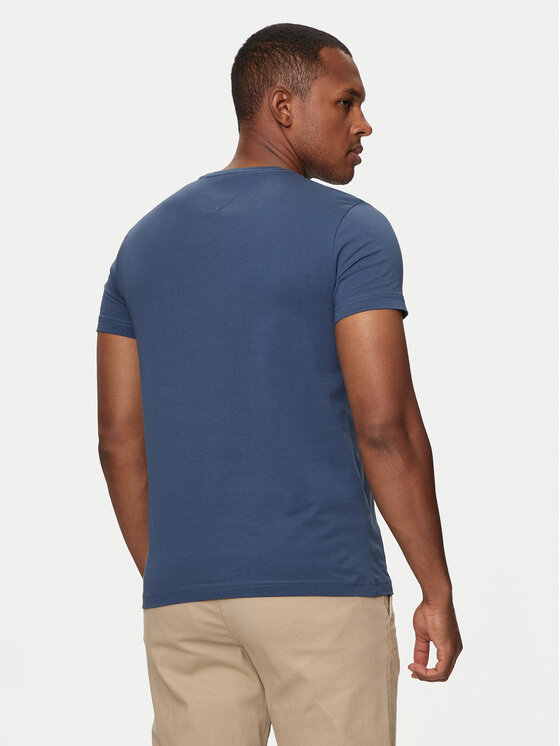 Tommy Hilfiger Tommy Hilfiger Marškinėliai MW0MW10800 Mėlyna Slim Fit