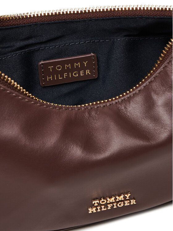 Tommy Hilfiger Kabelka Tommy Hilfiger Moon Leather Mini Crossover AW0AW17466 Hnedá