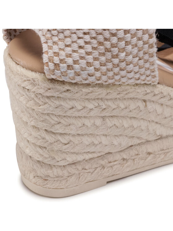 Manebi Espadrilky Manebi Low Wedge Valenciana K 1.0 WL Čierna
