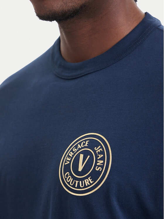 Versace Jeans Couture Versace Jeans Couture Camiseta 80GAHT04 CJ00T Azul marino Regular Fit