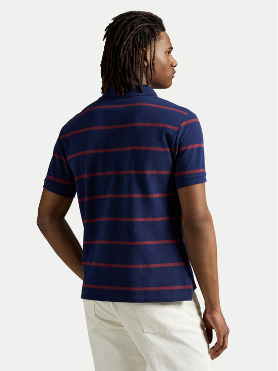 Polo Ralph Lauren Polo Ralph Lauren Polo marškinėliai 710971839001 Tamsiai mėlyna Custom Slim Fit