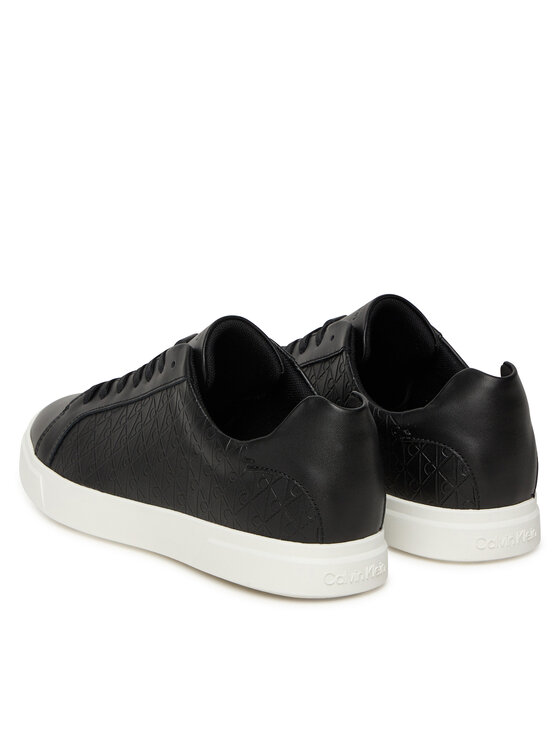 Calvin Klein Sneakers Calvin Klein Low Pro Cups Lace Up Lth Aop HW0HW02817 Nero