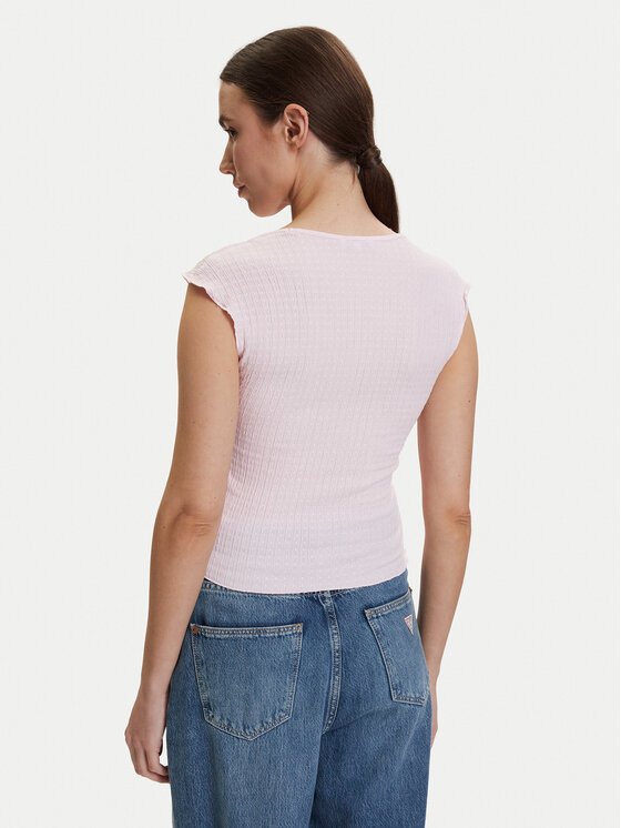 Tommy Jeans Tommy Jeans Top DW0DW22220 Rosa chiaro Slim Fit